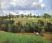 Camille Pissarro Pang plans scenery Schwarz oil on canvas